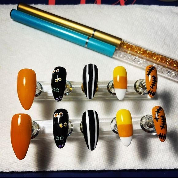 Halloween press-on nails - Picture 1 of 8